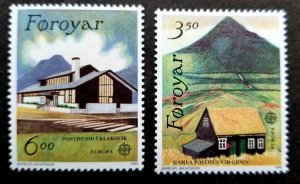 Faroe Islands Europa Post Office 1990 Mountain Postal Building (stamp) MNH