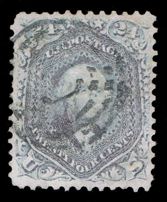 GENUINE SCOTT #78 USED 1862 LILAC APS CERT SCV $375 - ESTATE CLOSE OUT