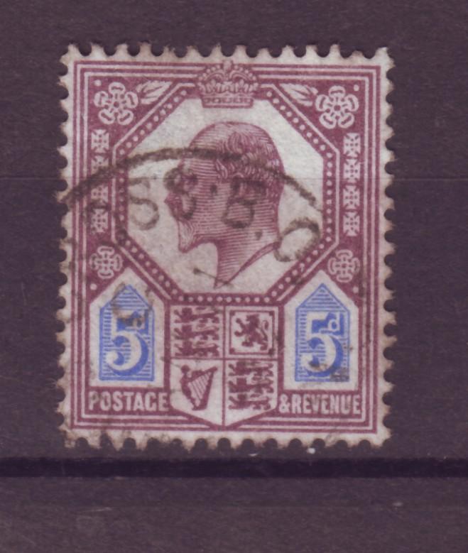 J17657 JLstamps 1902-11 great britain used #134 KEVII