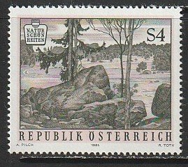 1984 Austria - Sc 1283 - MNH VF - 1 single - Blockheide Elbenstein Nature Park