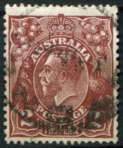 Australia Sc#70 Used, 2p red brn ( Die II ), King George V Issue (1928)