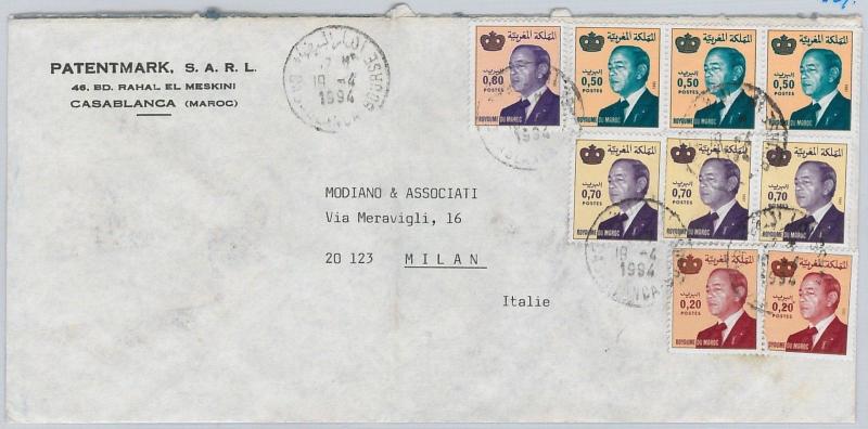 MORROCO MAROC -  POSTAL HISTORY -  COVER to ITALY 1994