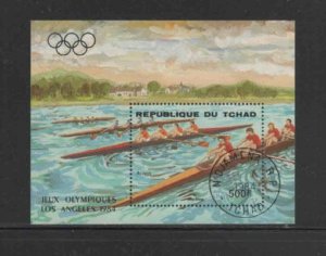 CHAD #C275 1984 SUMMER OLYMPICS MINT VF NH O.G CTO S/S