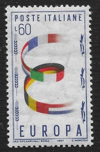 Italy #727 60l Europa - Peacefactor and Source of Welfare ~ MNH