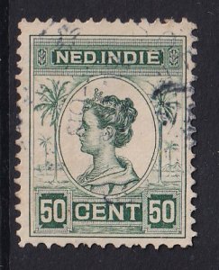 Netherlands Indies   #131a  used 1913   Wilhelmina  50c  perf. 11 x 11 1/2