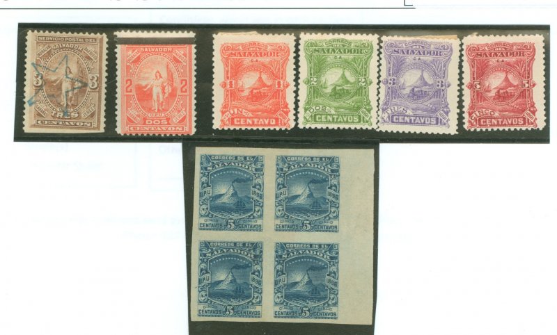 Salvador, El #18/24/47-50/149 Unused Single