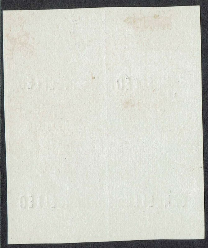 NATAL 1874 QV 1D IMPERF PROOF BLOCK 