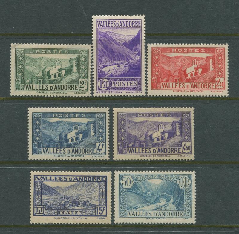 STAMP STATION PERTH Andorra #51A,56B,+ See below Definitive Issue  MLH CV$8.00