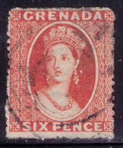 Grenada  #  5  Used   VF light cancel  Cat $ 20