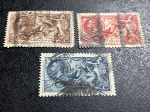 Great Britain Scott 222-24 Used