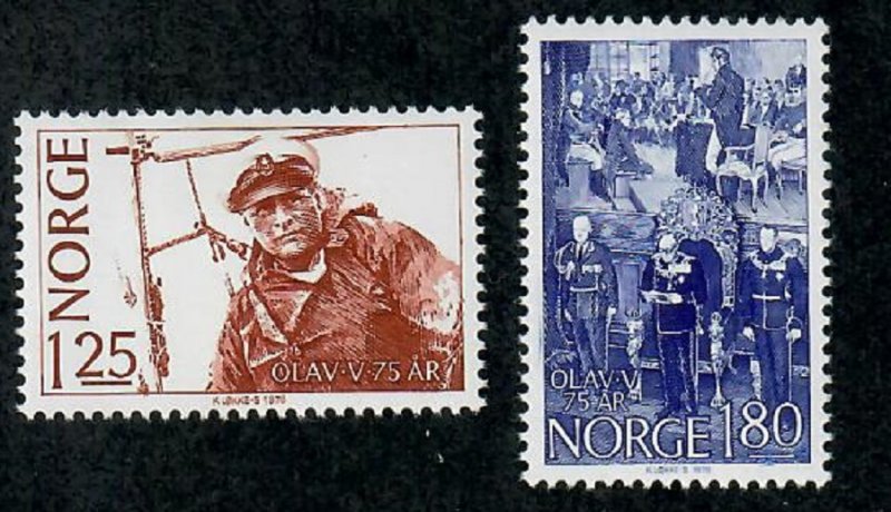 Norway 731 - 732 set of MNH singles