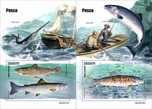 2025 12 - GUINEA BISSAU- FISHING       2X  1V    MNH **