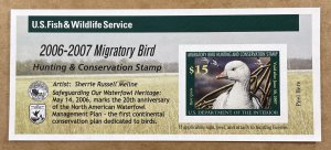 RW73a ROSS’ GOOSE $15 US Federal Duck Stamp MNH 2006-2007