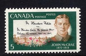 Canada #487 mint, John McCrae