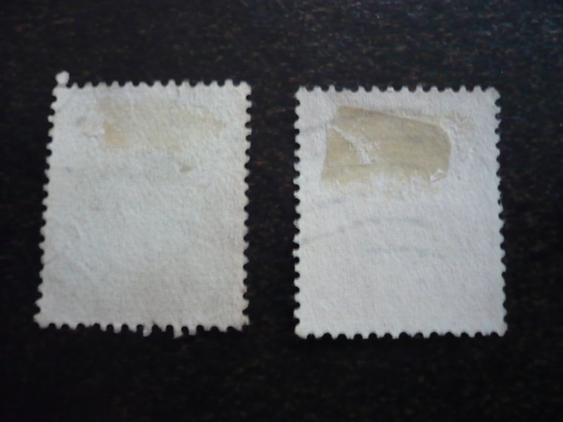 Stamps - Newfoundland - Scott# 104-105 - Used Part Set of 2 Stamps