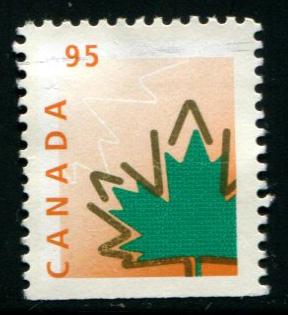 1686as Canada 95c Stylized Maple Leaf, used