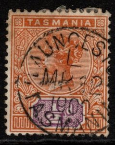 TASMANIA SG216 1892 ½d ORANGE & MAUVE USED