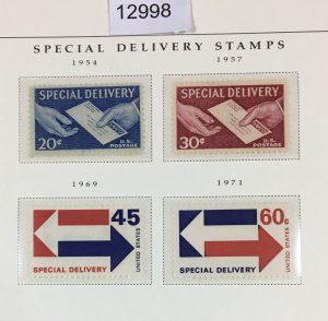 MOMEN: US STAMPS  # E20-E23 MINT OG NH COLLECTION LOT #12998