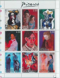 M1874 - TAJIKISTAN, 2000 MINIATURE SHEET: Pablo Picasso, Art, Spain