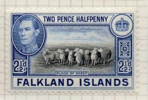 Falkland Islands 1938 GVI Fine Mint Hinged Issue 2.5d. 308682