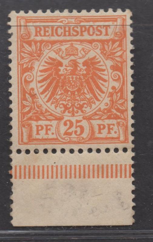 **Germany SC# 50 MNH, VF,  Bottom Margin Copy - Rare MNH