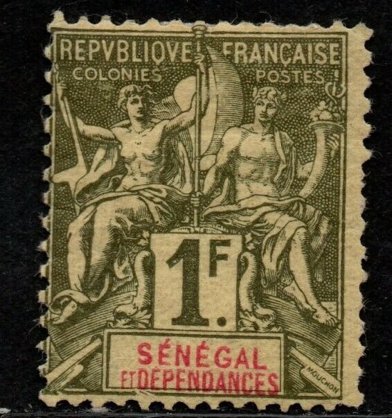$Senegal Sc#52 M/H/F, Cv. $25
