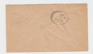 SOUTH WEST AFRICA 1921 OHMS COVER, MODIFIED GERMAN SWAKOPMUND CANCEL (SEE BELOW)