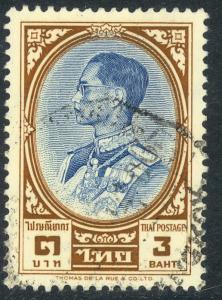 THAILAND 1961-68 3b King Bhumibol Adulyadej Scott No 358 F-VFU