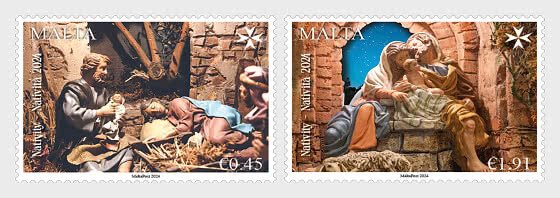 2024 Malta Christmas Nativity (2)  (Scott  NA) MNH