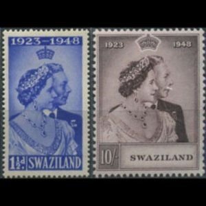 Swaziland 48-9 Silver wedding mint