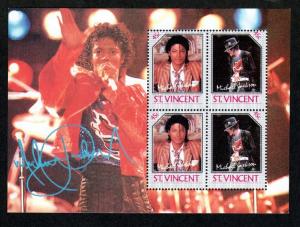 St Vincent Mint S/S Michael Jackson