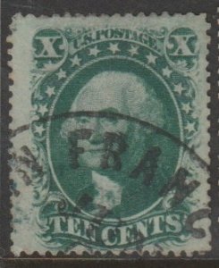 U.S. Scott Scott #35 Washington Stamp - Used Single