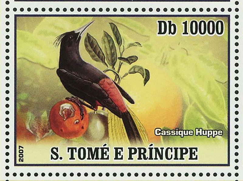 Birds Stamp Tangara Passe Ver Cassique Huppe Carouge Lamacaii S/S MNH #3032-3035