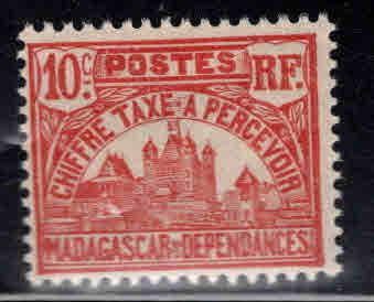 Madagascar Scott J11 MH* Postage due stamp similar centering