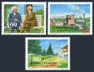 St Thomas & Prince Isls 912-914,MNH. Expedition of Sir Arthur Eddington.Einstein