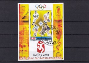 SA19i Mali 2006 Olympic Games Beijing '2008 used minisheet Cinderella