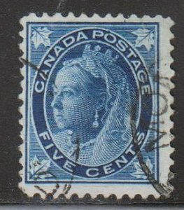 Canada, Queen Victoria 5c  (SC# 70) Used