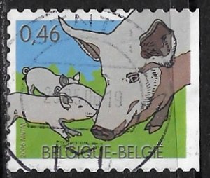 Belgium ~ Scott # 2132d ~ Used ~ Pig & Piglets