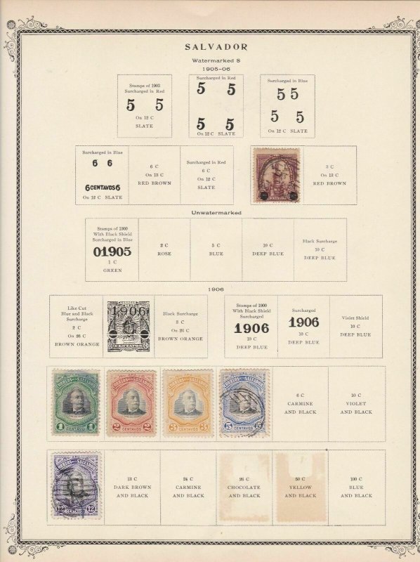 salvador stamps page ref 17176