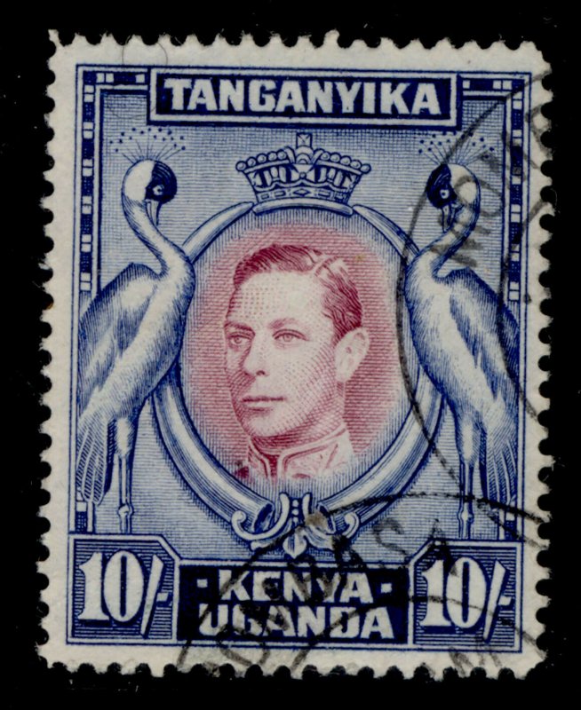 KENYA UGANDA TANGANYIKA GVI SG149a, 10s USED. Cat £24. PERF 14