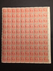 US, 815, TYLER, FULL SHEET, MINT NH, 1938 PRESIDENTIAL COLLECTION