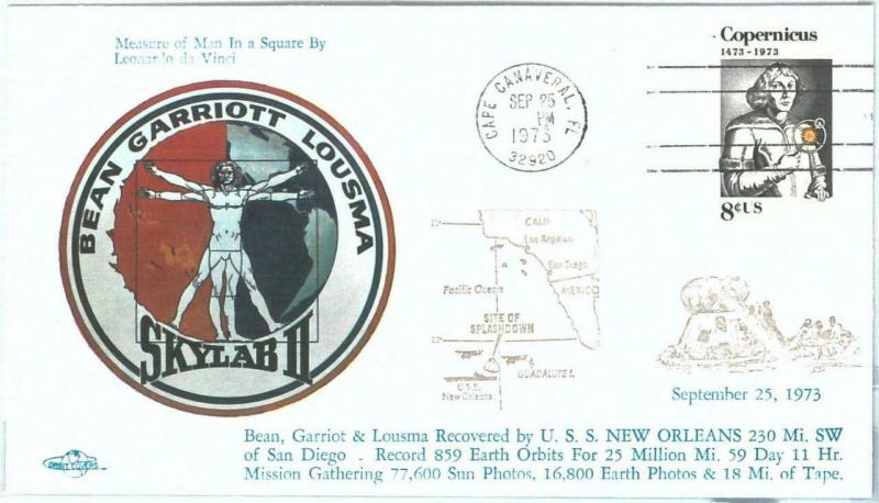 73871 - USA - Postal History - SPECIAL Cover 1973 - SPACE Astro SKYLAB  II