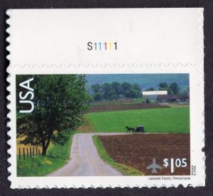 Scott #c150 Lancaster, PA $1.05 Plate # Single Airmail Stamp - MNH Miss Selvage