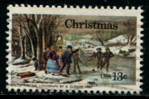 1703 US 13c Christmas Art 3/4 mm, used