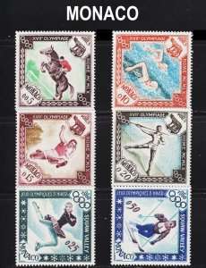 Monaco Scott 454-59 complete set VF mint OG NH.