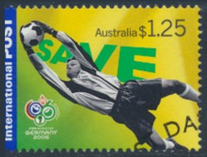 Australia   SC#  2520  SG 2644 Used Football Soccer  with fdc  see details & ...