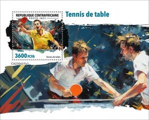 C A R - 2023 - Table Tennis - Perf Souv Sheet - Mint Never Hinged