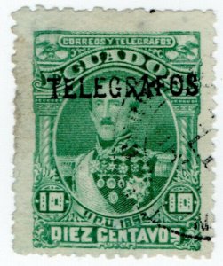 (I.B) Ecuador Telegraphs : Overprint 10c