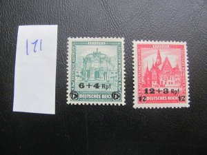 Germany 1932 MNH SC B42-43  SET  VF/XF 58 EUROS (171)