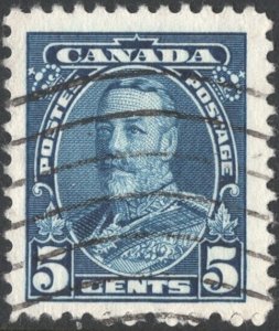 Canada SC#221 5¢ King George V Single (1935) Used